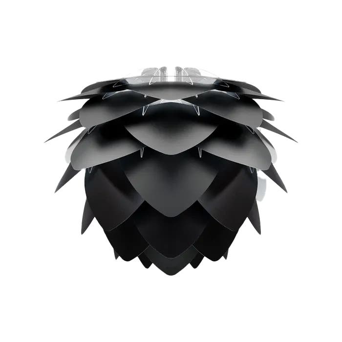 Silvia Mini hanglamp black - met koordset wit - Ø 32 cm