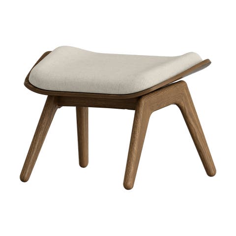 The Reader Ottoman houten voetenbank donker eiken - White sands