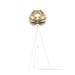 Aluvia Medium vloerlamp brushed brass - met tripod wit - Ø 59 cm