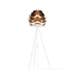 Aluvia Medium vloerlamp brushed bronze - met tripod wit - Ø 59 cm