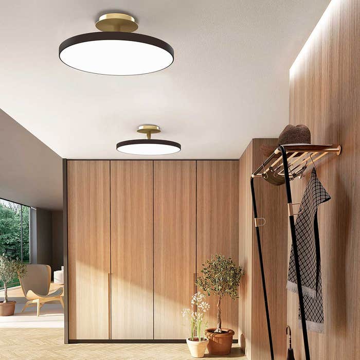 Asteria Up Large plafondlamp anthracite grey - Ø 60 cm - plafonniere - woonkamer - led - slaapkamer - goud - keuken - moderne - dimbaar - gang