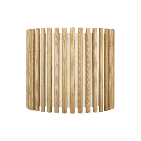 Komorebi Medium lampenkap natural oak - Ø 29 cm