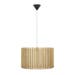 Komorebi Large hanglamp natural oak - met koordset zwart - Ø 45 cm