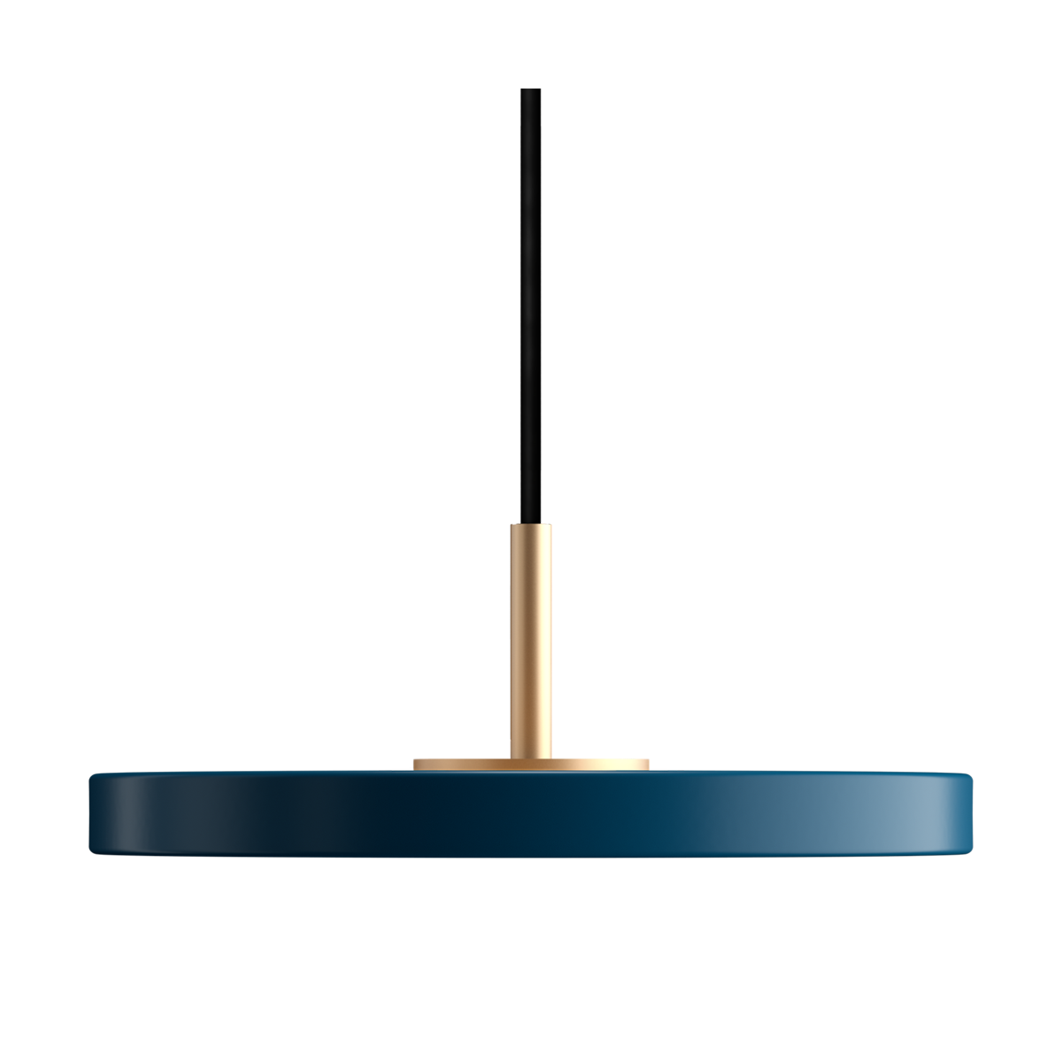 Asteria micro hanglamp petrol blue - met koordset - Ø 15 cm
