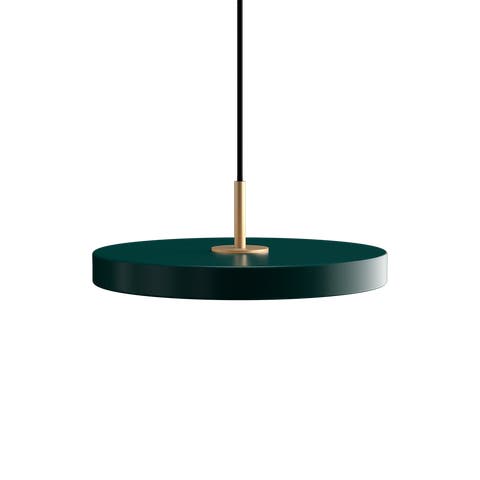Asteria Plus Mini hanglamp forest green - met koordset - Ø 31 cm