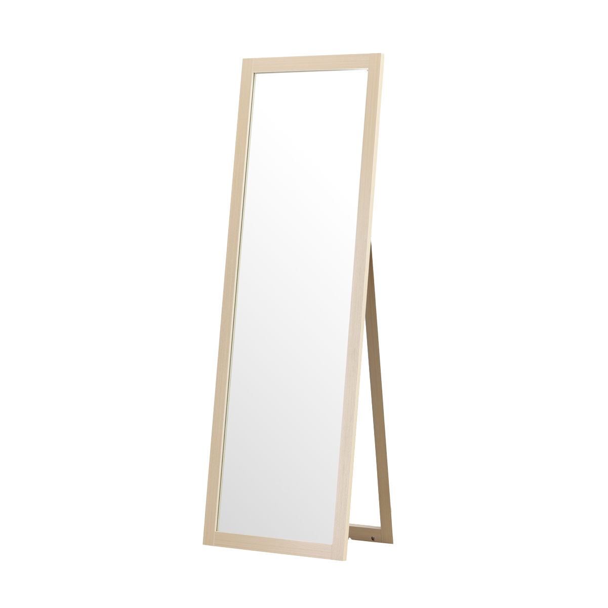 Ruby staande houten spiegel whitewash - 170 x 55 cm