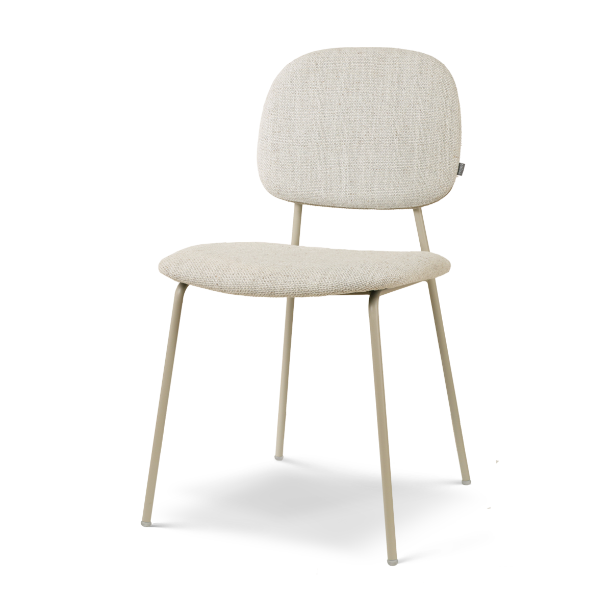Jasmijn eetkamerstoel beige gemêleerd - grijsbeige onderstel