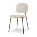 Jasmijn eetkamerstoel beige melange - zwart onderstel