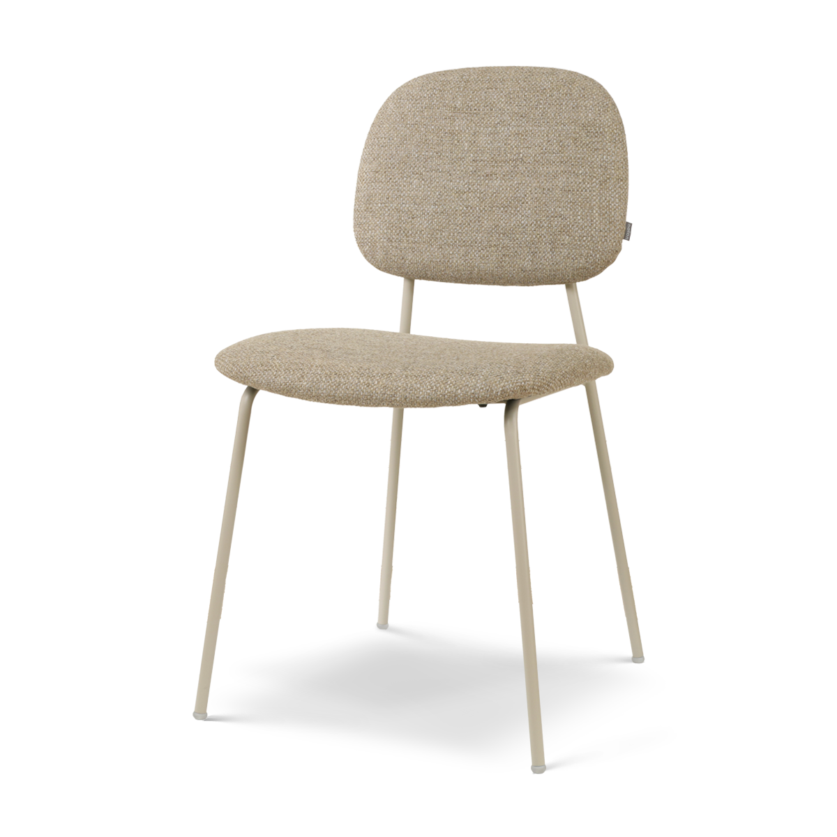 Jasmijn eetkamerstoel taupe - grijsbeige onderstel
