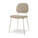 Jasmijn eetkamerstoel taupe melange - grijsbeige onderstel