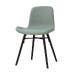 Nena-Fé eetkamerstoel saliegroen - zwart houten onderstel