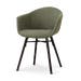 Nena-Otis eetkamerstoel forestgroen - zwart houten onderstel