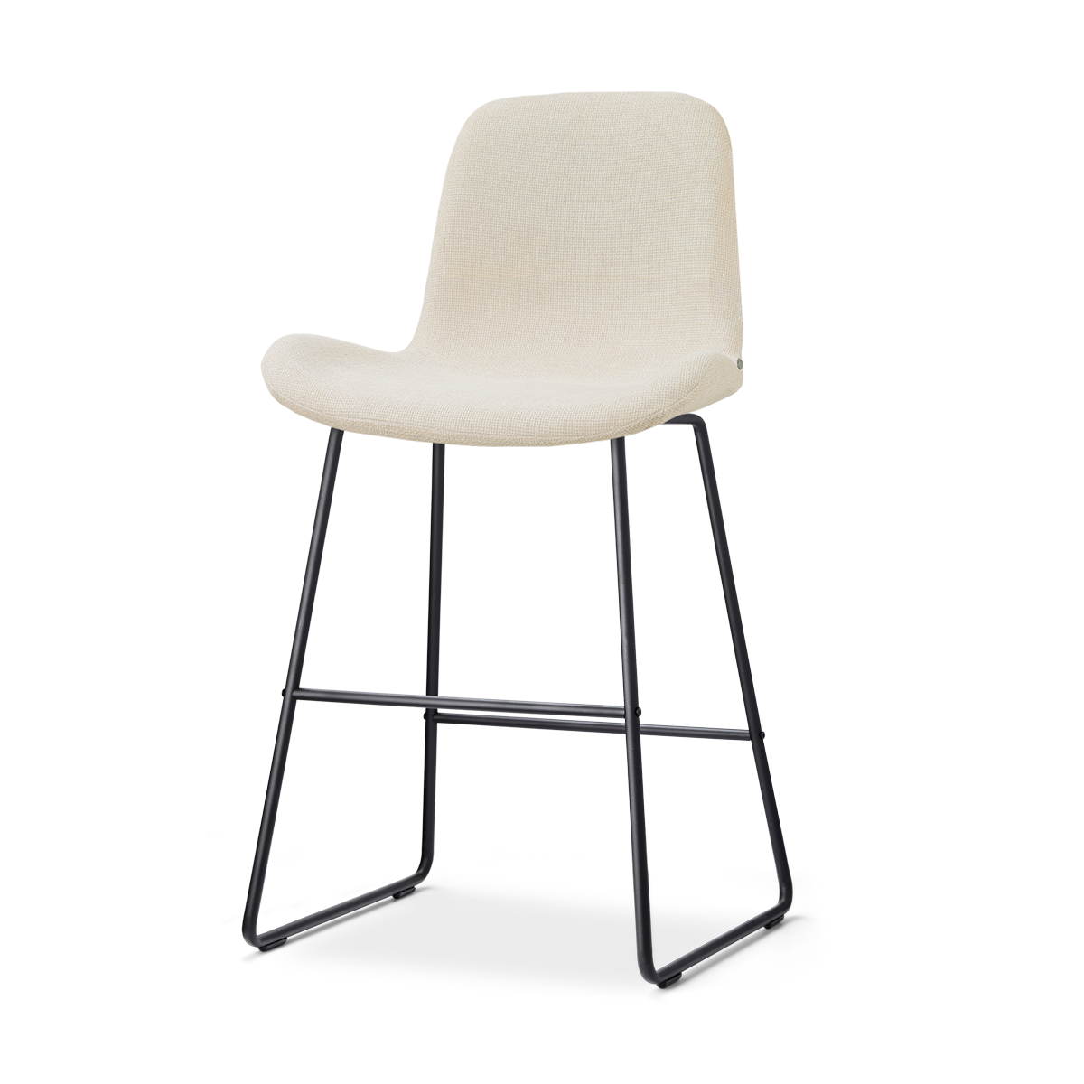 Nino-Fé barkruk cottonbeige - zwart onderstel - 65 cm