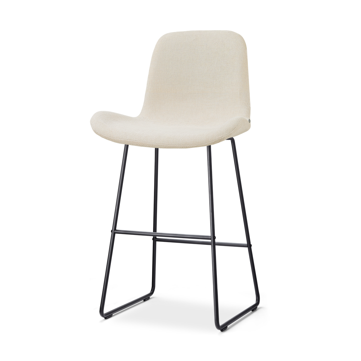 Nino-Fé barkruk cottonbeige - zwart onderstel - 75 cm