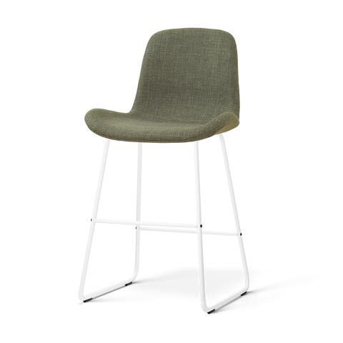 Nino-Fé barkruk forestgroen - wit onderstel - 65 cm