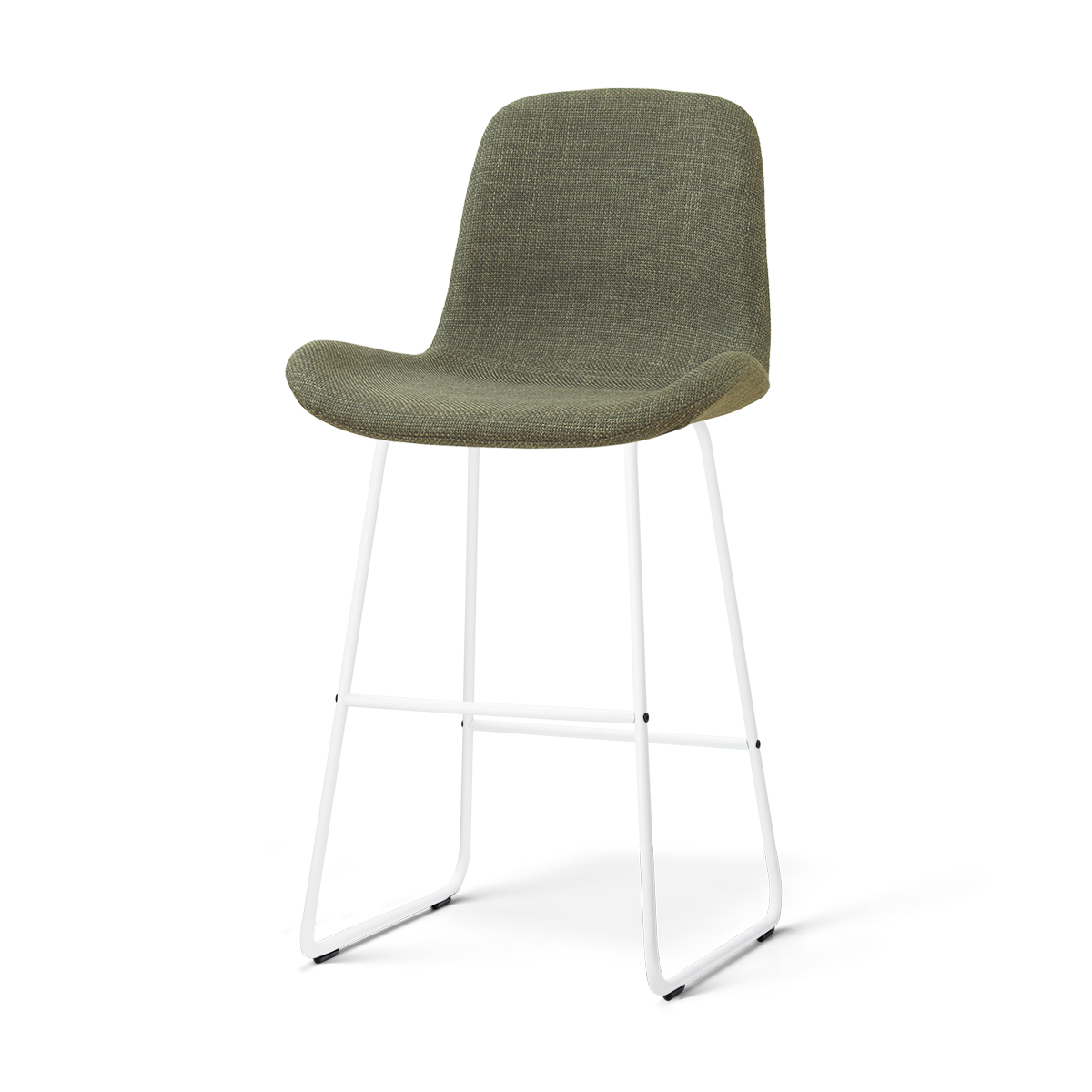 Nolon Nino-Fé barkruk forestgroen - wit onderstel - 75 cm