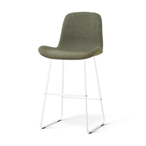 Nino-Fé barkruk forestgroen - wit onderstel - 75 cm