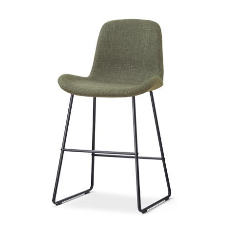 Nino-Fé barkruk forestgroen - zwart onderstel - 65 cm