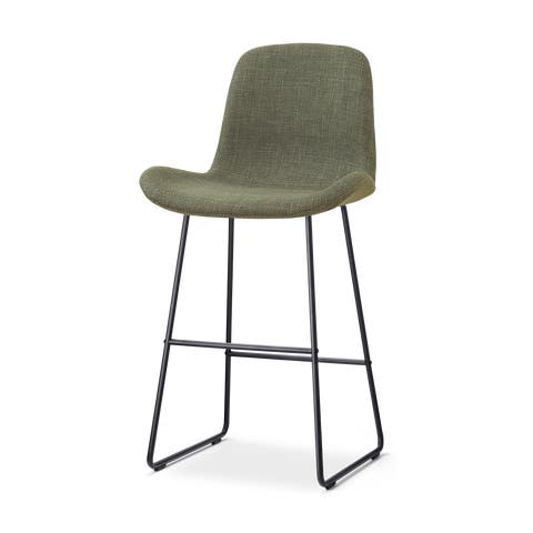 Nino-Fé barkruk forestgroen - zwart onderstel - 75 cm