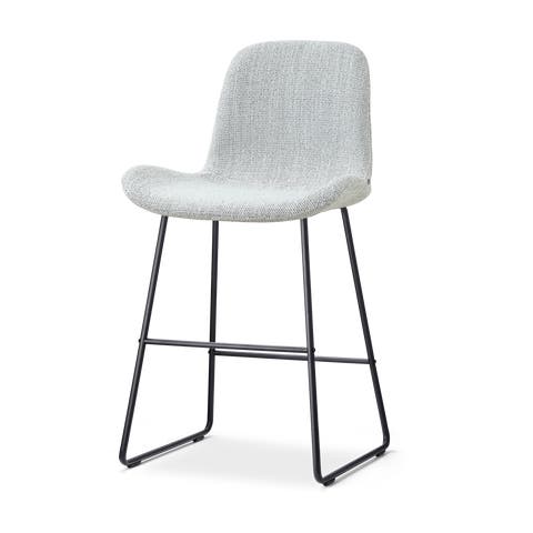 Nino-Fé barkruk grijs melange - zwart onderstel - 65 cm