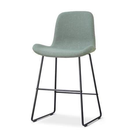 Nino-Fé barkruk saliegroen - zwart onderstel - 65 cm