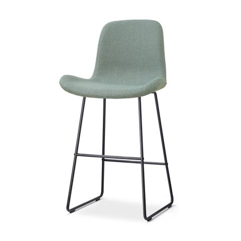 Nino-Fé barkruk saliegroen - zwart onderstel - 75 cm