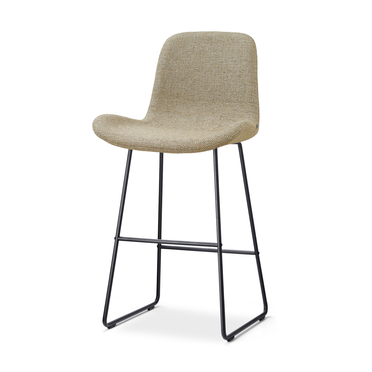 Nolon Nino-Fé barkruk taupe melange - zwart onderstel - 75 cm