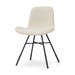 Noa-Fé eetkamerstoel cottonbeige - zwart onderstel