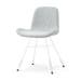 Noa-Fé eetkamerstoel grijs melange - wit onderstel