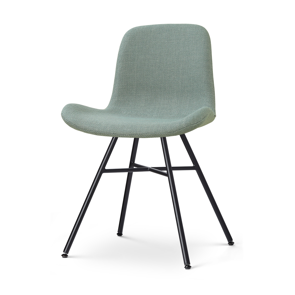 Nolon Noa-Fé eetkamerstoel saliegroen - zwart onderstel
