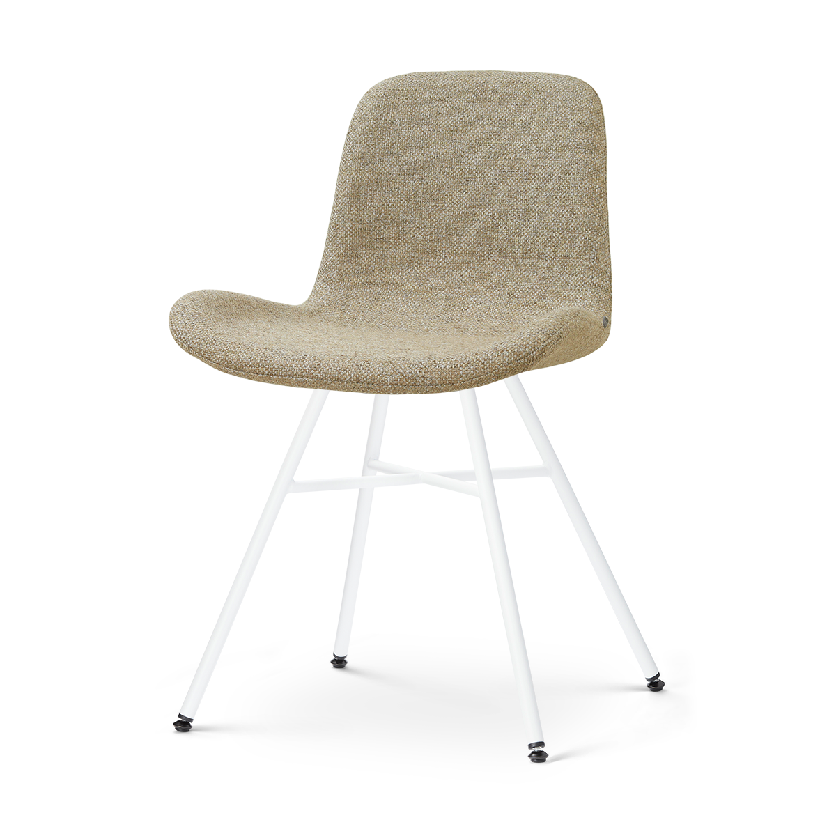 Nolon Noa-Fé eetkamerstoel taupe melange - wit onderstel