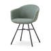 Noa-Otis eetkamerstoel saliegroen - zwart onderstel