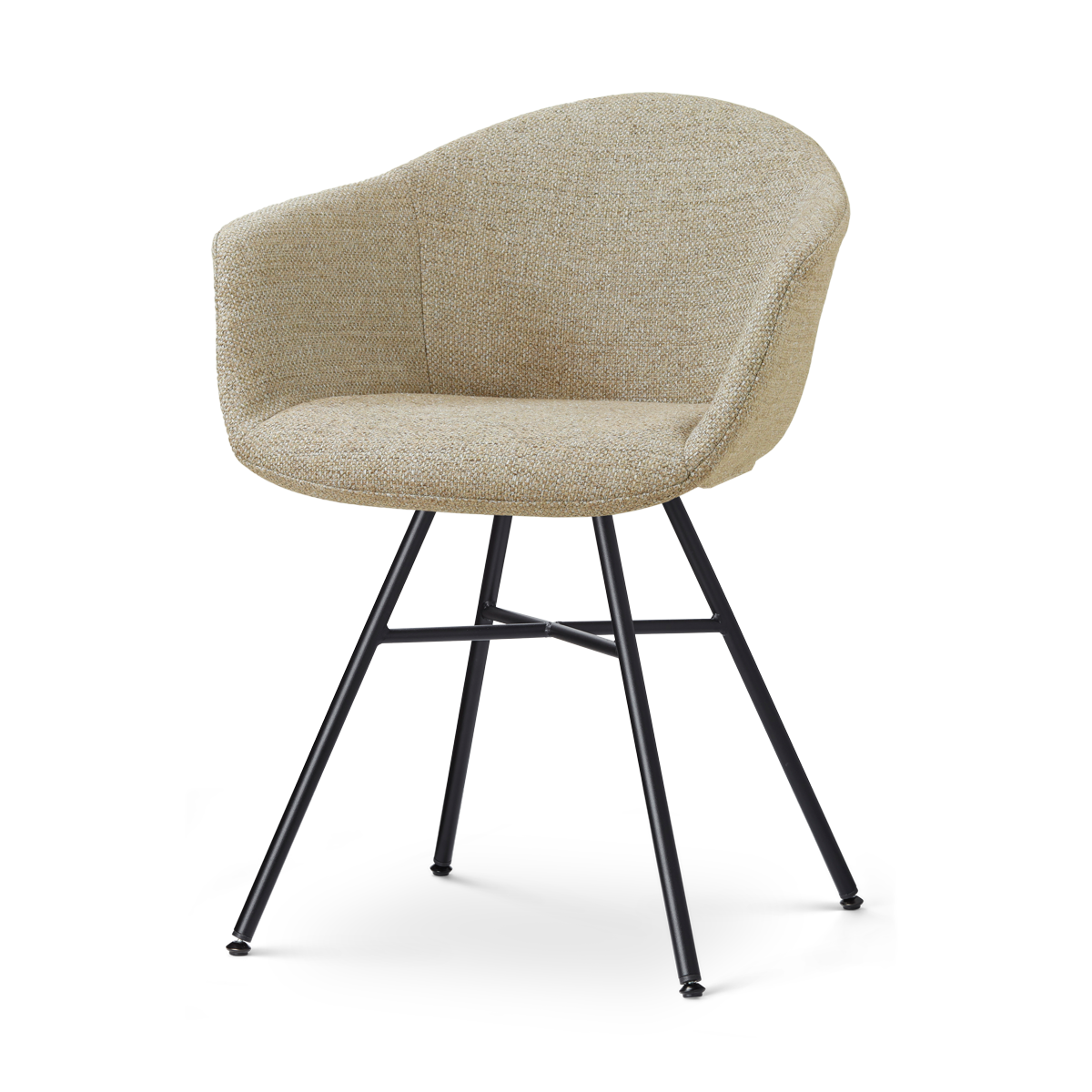 Nolon Noa-Otis eetkamerstoel taupe melange - zwart onderstel
