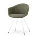 Noa-Otis eetkamerstoel forestgroen - wit onderstel