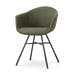 Noa-Otis eetkamerstoel forestgroen - zwart onderstel