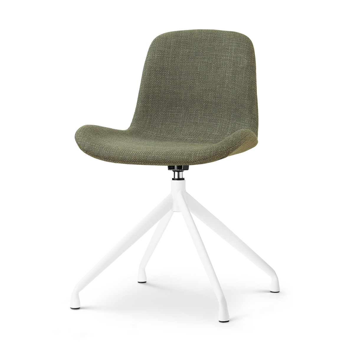 Nolon Nola-Fé draaibare eetkamerstoel forestgroen - wit onderstel