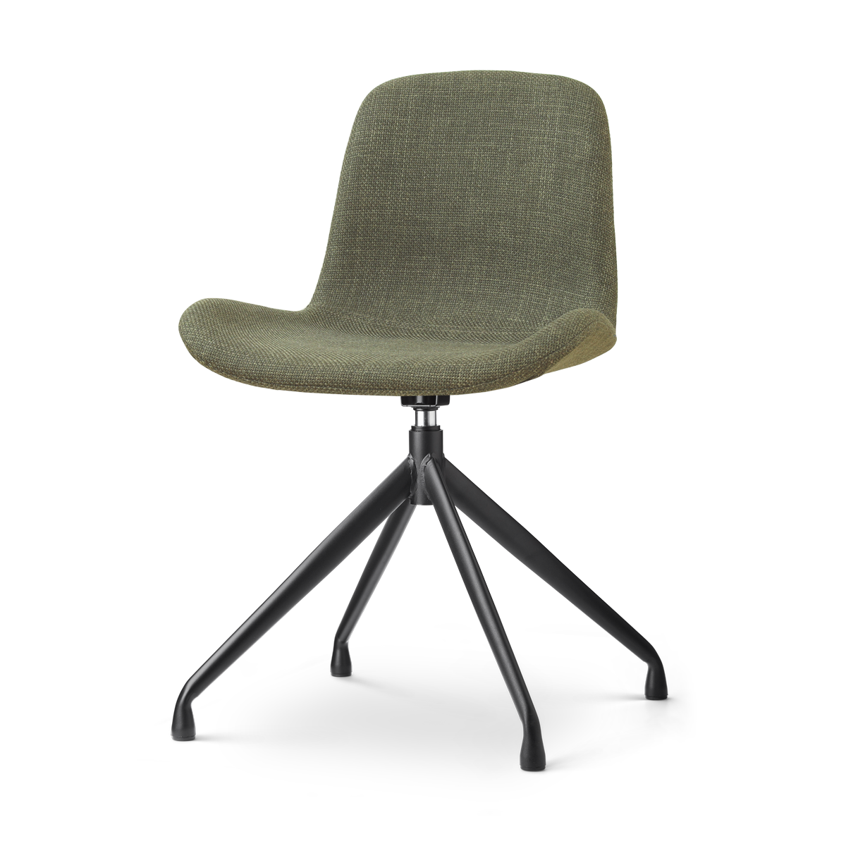 Nolon Nola-Fé draaibare eetkamerstoel forestgroen - zwart onderstel