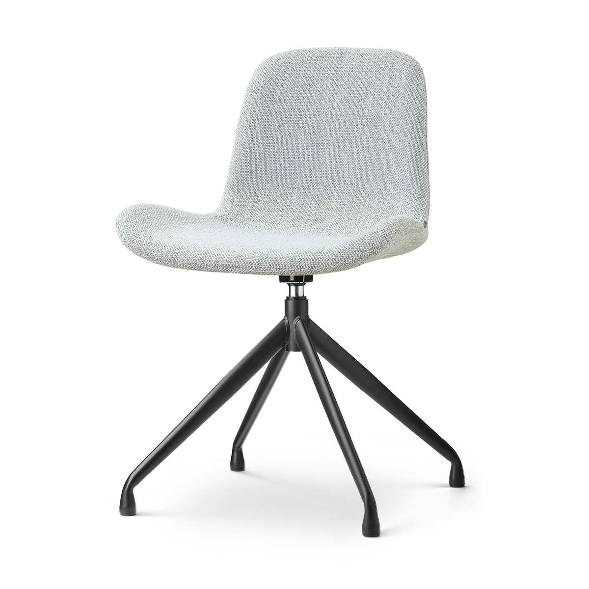 Nolon Nola-Fé draaibare eetkamerstoel grijs melange - zwart onderstel