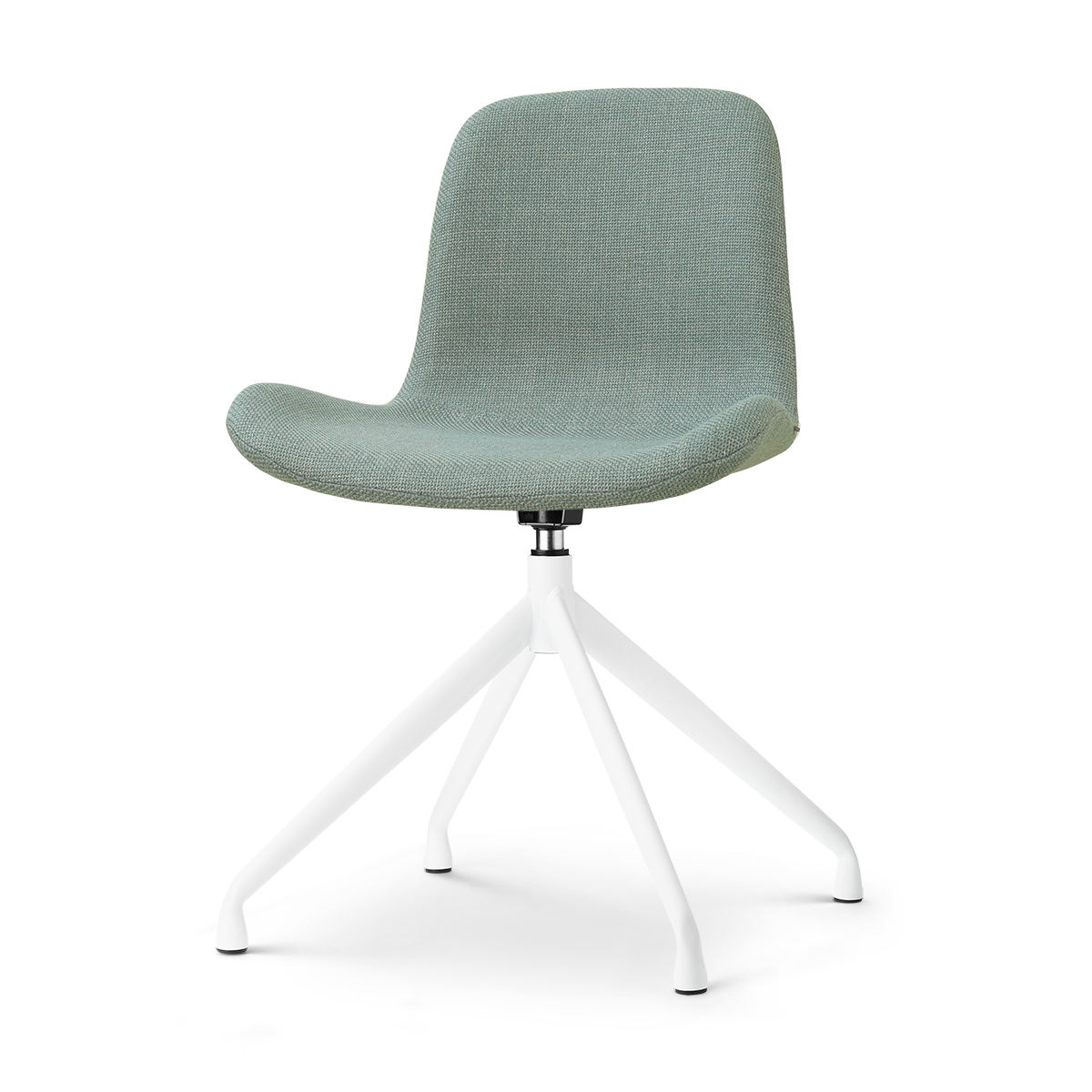Nolon Nola-Fé draaibare eetkamerstoel saliegroen - wit onderstel