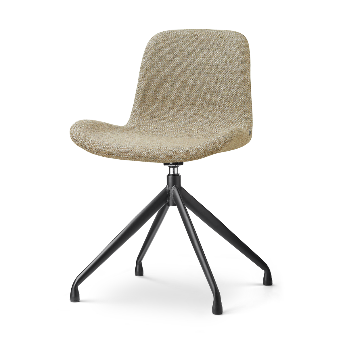 Nolon Nola-Fé draaibare eetkamerstoel taupe melange - zwart onderstel