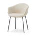 Nora-Otis eetkamerstoel cottonbeige - zwart onderstel