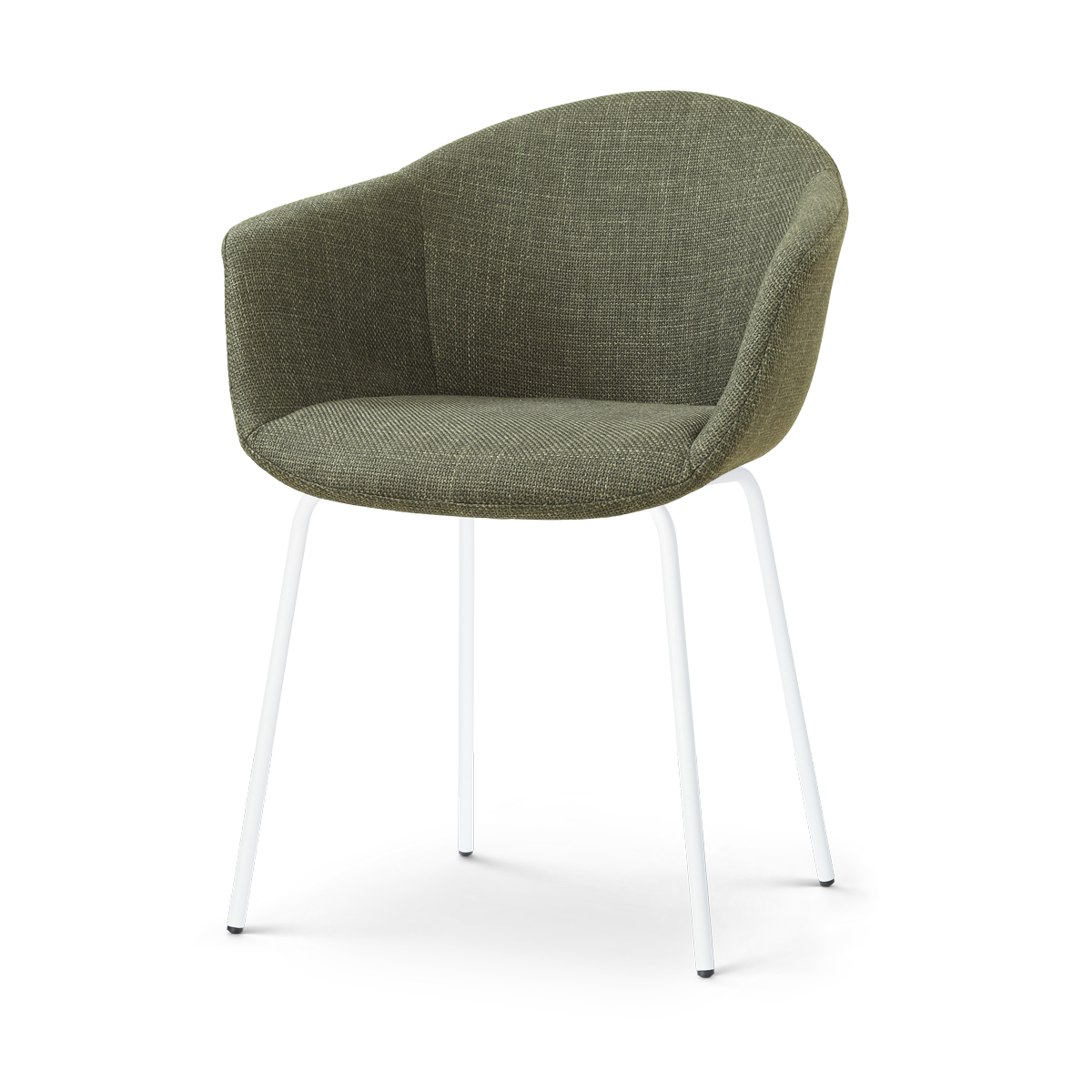Nolon Noa-Otis eetkamerstoel forestgroen - wit onderstel