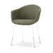 Noa-Otis eetkamerstoel forestgroen - wit onderstel