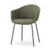 Nora-Otis eetkamerstoel forestgroen - zwart onderstel