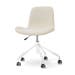 Nout-Fé bureaustoel cottonbeige - wit onderstel