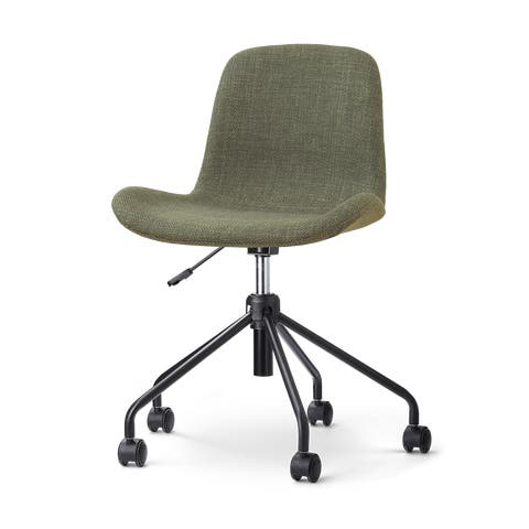 Nout-Fé bureaustoel forestgroen - zwart onderstel