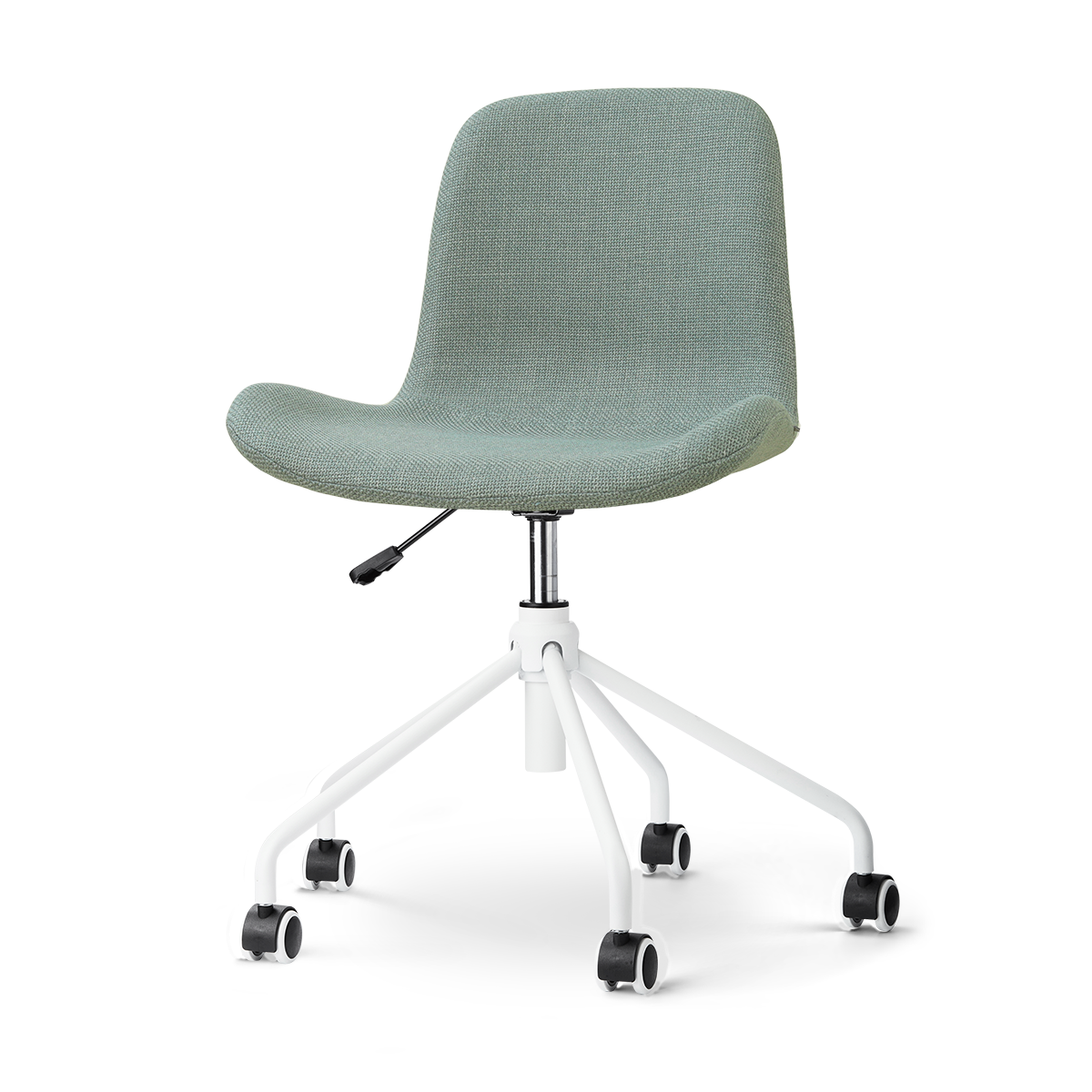 Nout-Fé bureaustoel saliegroen - wit onderstel