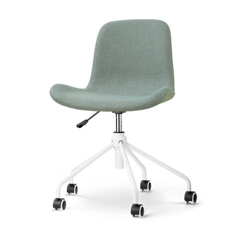 Nout-Fé bureaustoel saliegroen - wit onderstel