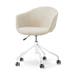 Nout-Otis bureaustoel cottonbeige - wit onderstel