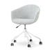 Nout-Otis bureaustoel grijs melange - wit onderstel